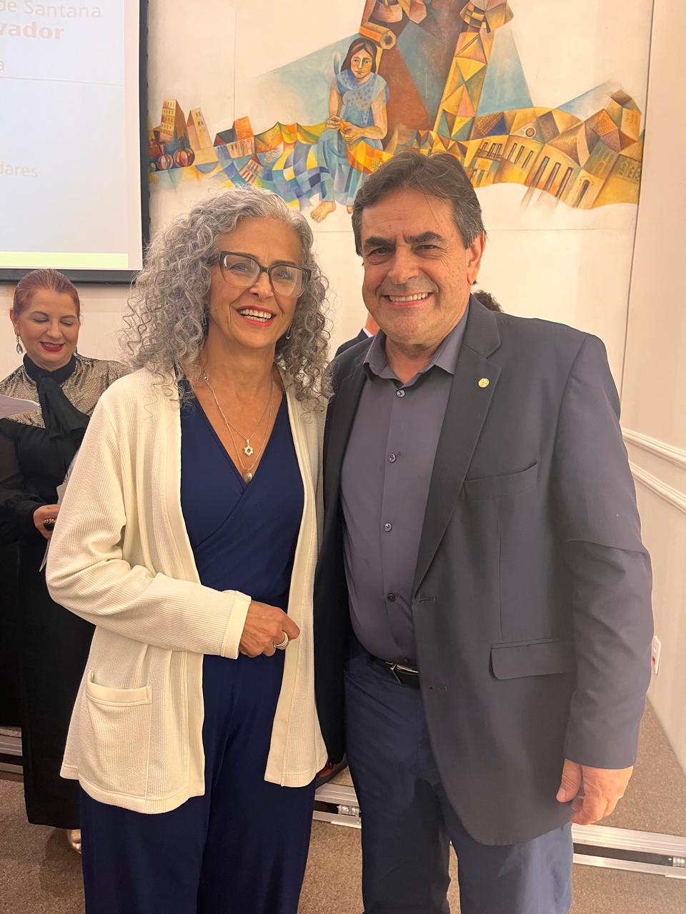 Kátia Coimbra e Deputado Domingos Sávio no seminário em Belo Horizonte